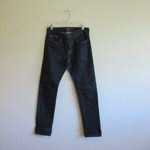 BANANA REPUBLIC Dark Wash Blue Slim Selvedge Denim Jeans 31 x 34